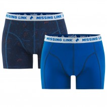 ML Cotton Boxer 2 Pack, Navy/Blue